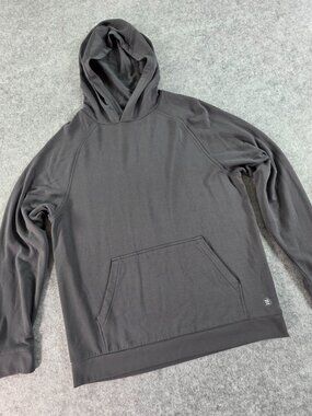 Free Fly Men’s Bamboo Lightweight Fleece Hoodie Black Pullover Size M